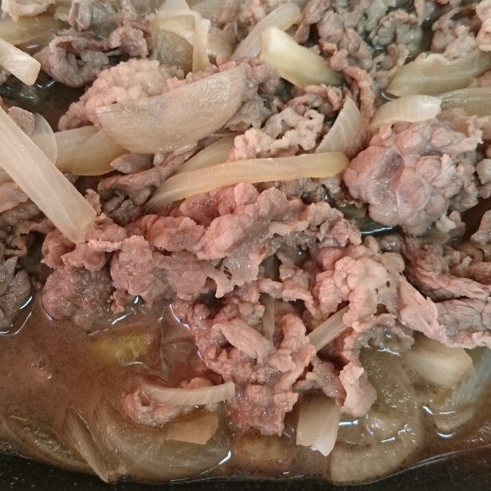 つゆだくねぎたく簡単牛丼